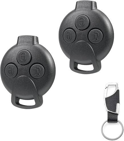 Coque De Télécommande Clé Pour Mercedes Smart Fortwo/Forfour - 1 Bouton, Neuve