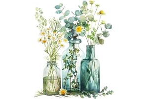 hoshiron Dipingere con i Numeri Adulti, Paint by Numbers Kit, Colorare con i Numeri Adulti, Dipingi con i Numeri con Tela, Vernice Acrilica e 3 Pennelli(senza Cornice30 x 40cm-Fiori 04