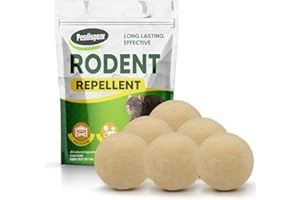 Pesdispear Repellente Topi, Menta Piperita per Topi, Dissuasore per Topi, Anti Ratti Meglio Del Elettrico Ultrasuoni per Topi Effetto 60-90 Giorni 6 Packs