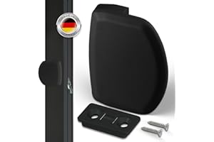 NIMA PARTS Balkontürgriff schwarz – UV & wetterfester Terrassentürgriff inklusive Schrauben