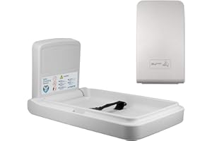 AIRSENZ Commercial Baby Changing Table - Wall Mounted - Safety Belt - Vertical