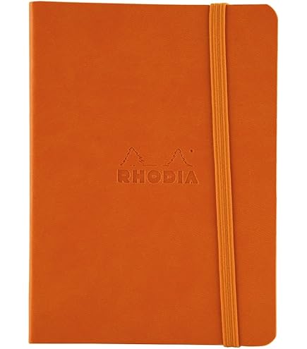 RHODIA 117565C - Oranje Flexibel Notitieboek - 19x25 cm - Dot Dot - 160