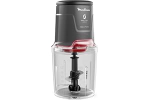 MOULINEX Easy Press, Hachoir électrique, 600W, 4lames tranchantes, Technologie Safe Start Advanced, AT740HF1, Hippo Iron