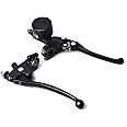 DKMOTORK 0011 Universal 7/8" Motorcycle Levers Hydraulic Brake Master Cylinder Reservoir Clutch Lever Set for Cafe Racer Honda Kawasaki Suzuki Yamaha Dirt Bike