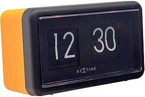 NeXtime 5228OR Flip Digital Orologio da Tavolo, Arancia, 18 x 10 x 7 cm