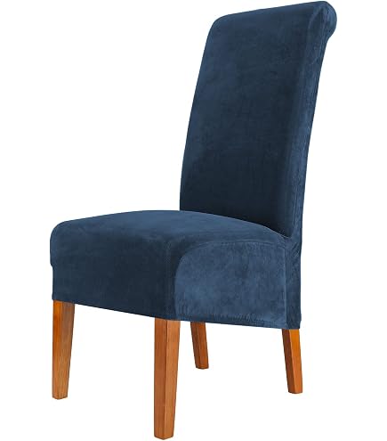 SCHEFFLER-Home Leon Lot de 2 housses de chaise extensibles en microfibre daim | Housse en élasthanne avec bande élastique | Élégantes housses de chaise beiges SCHEFFLER-Home Leon Lot de 2 housses de chaise extensibles en microfibre daim | Housse en élasthanne avec bande élastique | Élégantes housses de chaise beiges
