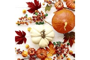 SERVIETTEN MUSTER 20 tovaglioli con zucca in autunno, foglie | autunno/decorazione da tavolo 33 x 33 cm