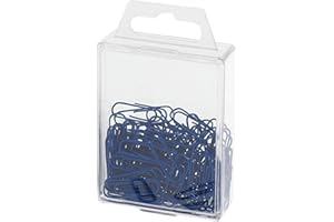 Wedo 901244200 Graffette (in metallo, 27 mm, con rivestimento in plastica) 100 pezzi Blau