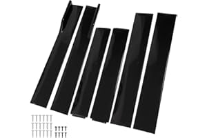 AUTOXBERT Jupes latérales universelles de voiture - 2,2 m - Noir brillant - Extension à bascule