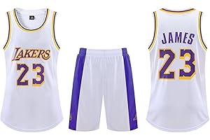 DUOROUPUTAO Completo Basket Bambino 2 Pezzi, Canotta Basket e Pantaloncini Basket, Set Maglia Basket per Ragazzi Ragazzo, 3-13 Anni