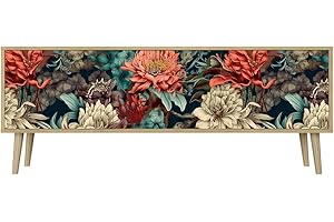 HEALANCY BIOMEDICAL HEALANCY Mobile TV Mobile Porta Televisore a 3 ante Tavolo da Soggiorno TV Soggiorno Armadio Moderno per TV Porta TV con mobili contenitori Mensola TV Design moderno