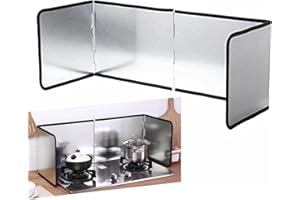 CSPone Spritzschutz Faltbar Herd Küche Faltbare Küchen-Spritzplatte Spritzschutz Küchen- und Herdschutz Herd-Spritzschutz