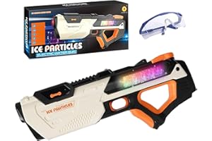 HOSSOM Pistola de Agua Eléctrica, Pistola de Agua Automática, Water Gun con Luces, Efectos de Sonido y Gafas, 8-10 m Alcance, Pistolas de Aguas Potente para Adultos para Playa Jardín Piscina