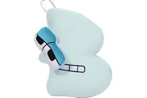 Takezuaa Alphabet Lore Plush Toy Alphabet Lore Stuffed Educational Letter Toys Cartoon Doll Soft Pillow Toy Collectible for Fans Friends Kids Adults Halloween Thanksgiving Christmas Game Gifts,B,Cute