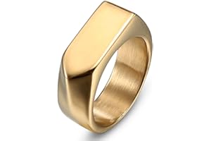 Ayoiow Anneau Acier Bague,Bague Chevalière Homme Alliance pour Homme Chevalière Flèche Polie Large 9MM Taille 56.5-66.5