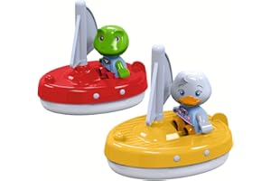 Aquaplay - 2 Bateaux à Voile + 2 Figurines - Voiliers - Accessoires pour Les Circuits d'eau Aquaplay ou pour la Baignoire - Dès 3 Ans - 8700000270