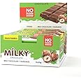 SNAQ FABRIQ Milky Chocolate - Milk Chocolate with Hazelnut Filling (55g) | No Added Sugar, Low Calorie Chocolate | Perfect for On-the-Go and Healthy Snacking (Box of 12)