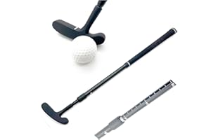 KEGOLF Foldable Metal Head Scalable Classic Double Side Two Way Mini Golf Putter 23" to 35" Adjustable Length for Adult & Junior Golf Putter for Right or Left Handed