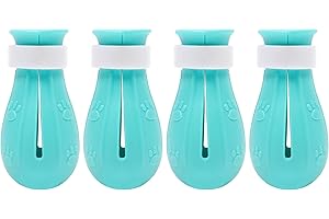 maxtachi 4PCS Kitten Foot Covers, Cat Claw Covers Prevent Scratch, Adjustable Silicone Cat Shoes Accessories, Versatile Silicone Cat Shoes, Cat Claw Caps for Cat Bath Grooming Shaving