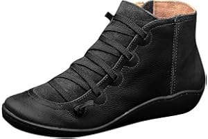 LOOTENKUN Chaussures Sport Femmes Courses Route Et Chemin Confortable Cuir Souple Semelle Montantes Basket Femme Fitness Talon Compensé Pas Cher A La Mode