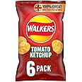 Walkers Tomato Ketchup Multipack Crisps 6x25g