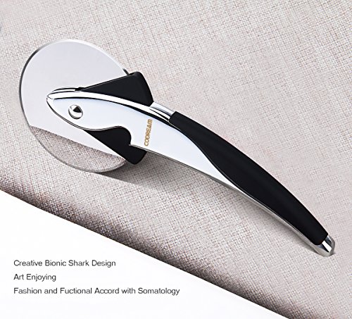 Codream Pizzaschneider Leichtläufiger Pizza Cutter aus hochwertiger Edelstahl mit fester Griff, rostet nicht, bleibt sehr lange scharf, unkaputtbar. - 2