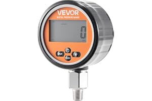 VEVOR Digital hydraulisk tryckmätare, hydraulisk trycksensor, 0-700 bar hydraulisk trycksensor, tryckmätare med ingång, NPT-b