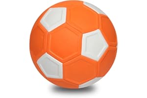 Ycaaeo 20cm Pallone da Calcio Curvo Taglia 5 da,Pallone da Softball in Gomma EVA,Pallone da Calcio Curvo per Adolescente, per Allenamento di Calcio al Chiuso e all'Aperto