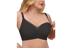 As Fairy Still BH zum Stillen, Ohne Bügel Nahtloser Schwangerschafts BH, Bügelloser Spitze Still BHS Ultra Komfort Schwangerschaft Schlaf Große Brüste Stillbh