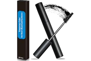 OKAQEE Black Beard Pencil Filler for Men - Beard Brush for Men - Beard Colouring for Men - Waterproof Sweatproof Styling Pen - Thicken Enhance Shape Define Eyebrow - Natural Long-lasting Mustache Coverage