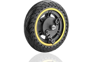 LTSKY 60/70-6,5 Vorderrad Solid Vollgummireifen mit Trommelbremse für Ninebot Max G30/G30 D2/G30E/G30LP Elektroroller Vorderrad,10x2,5 Elektroroller-Vorderrad