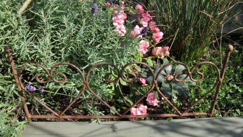 Beetzaun, Beetbegrenzer, L: 50 cm, Metall, Volleisen! - 8