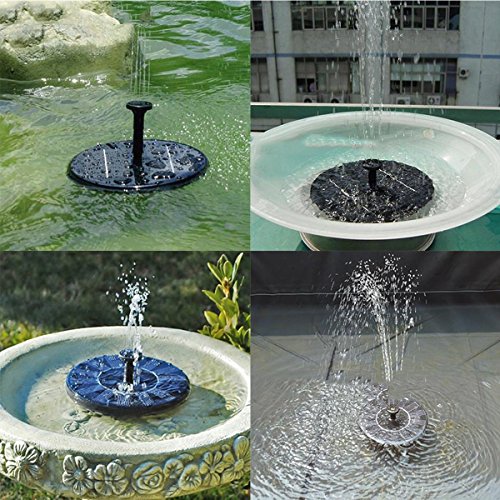 Garten Wasserpumpe,SOONHUA wasserdicht Solarbetriebene Teichpumpe Schwimm Driften Panel-Pool Pond Garden Decor (Pattern 1) - 6