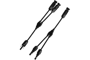 VIVLLEN Y Type Solar Panel Cables Solar Distributor Connector Socket Photovoltaic Multi Contact Y Photovoltaic Connector (1 Pair)