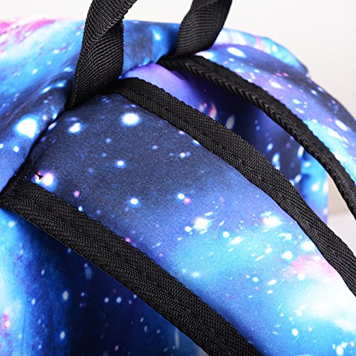 Ivystore Sternenhimmel Noctilucence Casual Unisex Schule Umh  ngetasche wasserdicht Laptop Rucksack mit USB-Ladeanschluss Rucksack mit 1   frei Federm