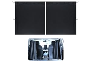 LUTER Car Divider Privacy Curtains, Removable Car Seat Partition Curtain Car Sunshade Blackout Screen Covers Between Rear Seat for Private Cars Pickups Vans for Travel Camping Sleeping Breastfeeding