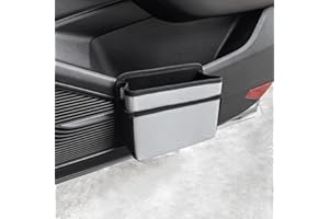 Qirc Pattumiera pieghevole per portiera laterale dell'auto, contenitore per sedile anteriore e posteriore, mini pattumiera portatile da appendere all'interno del veicolo, universale per SUV, camion,