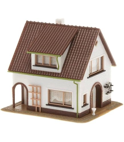 Faller 130315 - modelspoorbaan - eengezinshuis landhuis rood