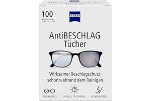 ZEISS Anti-dimma dukar 100 stycken för ett långvarigt imskydd även under rengöring – varje trasa individuellt förpackad – per