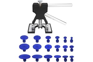 Tosucs Tirabolli per Carrozzeria Set 19 Strumenti, per Riparazione di Danni alla Grandine e Rimozione di Ammaccature di Automobili, Kit di Riparazione delle Ammaccature alla Carrozzeria（Nero）