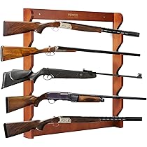 Supporto Da Parete Per Pistole E Fucili - Porta Armi In Legno Con Imbottitura Morbida - Foto 6