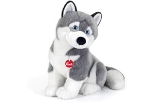 Trudi Husky Marcus Cane peluche gioco, regalo Natale e compleanno | 21x34x31cm taglia L | Classici cani peluche | modello 22273