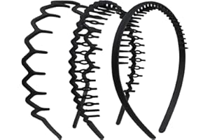 WLLHYF Grzebień do włosów z zębami rekina, plastikowy, antypoślizgowy pałąk, faliste zęby, modna opaska do włosów, bez wysiłku, akcesorium do włosów dla kobiet, dziewcząt, mężczyzn (Styl A)