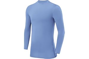 PowerLayer Niño Camiseta Compresión Termica - Manga Larga - Camisetas Termicas Cuello Corto