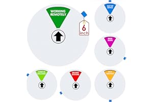 ‎AVYDIIF Türschilder mit Aufschrift "Do Not Disturb/Come in Welcome/Out of Office/Working Remotely/Back Soon/in a Meeting", für Büro