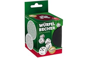 ASS ALTENBURGER ASS Bicchiere a cubo, in Finta Pelle e plastica, con inserto in feltro e 6 dadi, 22506645