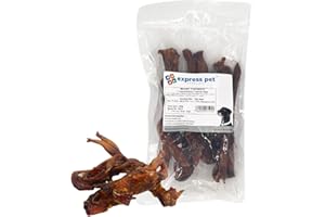 Express Pet Supplies 250g (4/5 Strips) Beef Tendon Natural Dog Chew Treat Cleans Teeth Hypoallergenic & Gluten Free