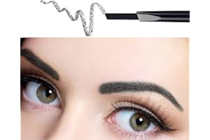 ‎ANIFER ANIFER Augenbrauenstift Schwarz Wasserdichtes, automatisch einziehbares, langlebiges Make-up mit zwei Enden (schwarz/Black# 1)