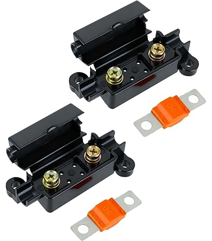 10 Onderdelen 30 A High Power Zekeringen Compatibel met Midi-versterkers 30 Amp Zekeringhouder Hoge stroomzekering