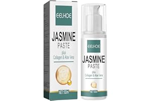 HGERGWW Jasminsalbe Augenringe, Jasminsalbe Augencreme mit Kollagen und Aloe Vera Extrakt, Augencreme gegen Falten und Augenringe, Entfernen Tränensäcke und Schwellungen, 100ml (1 Stück)